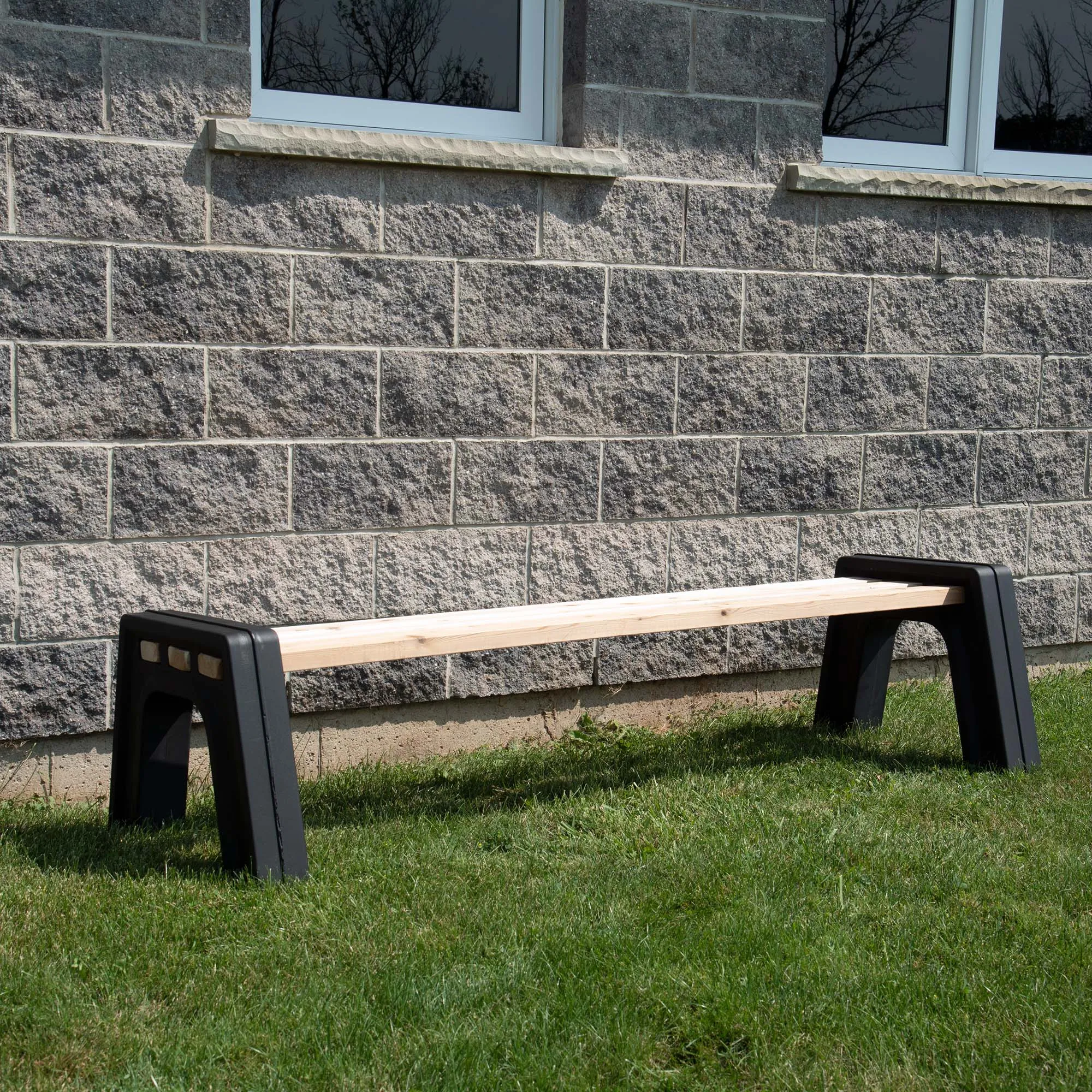 Custom Length Lightweight Backless Bench Ends