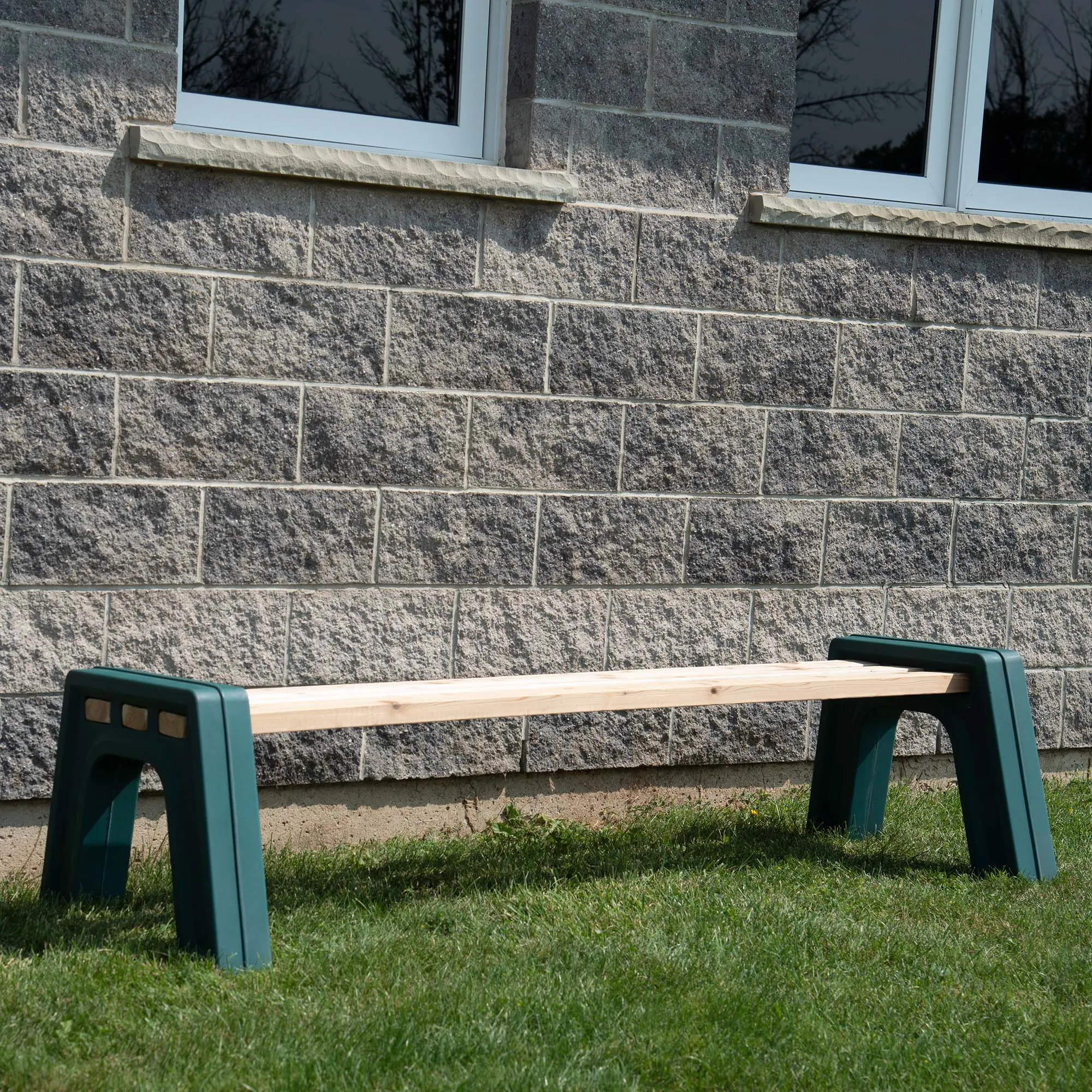 Custom Length Lightweight Backless Bench Ends