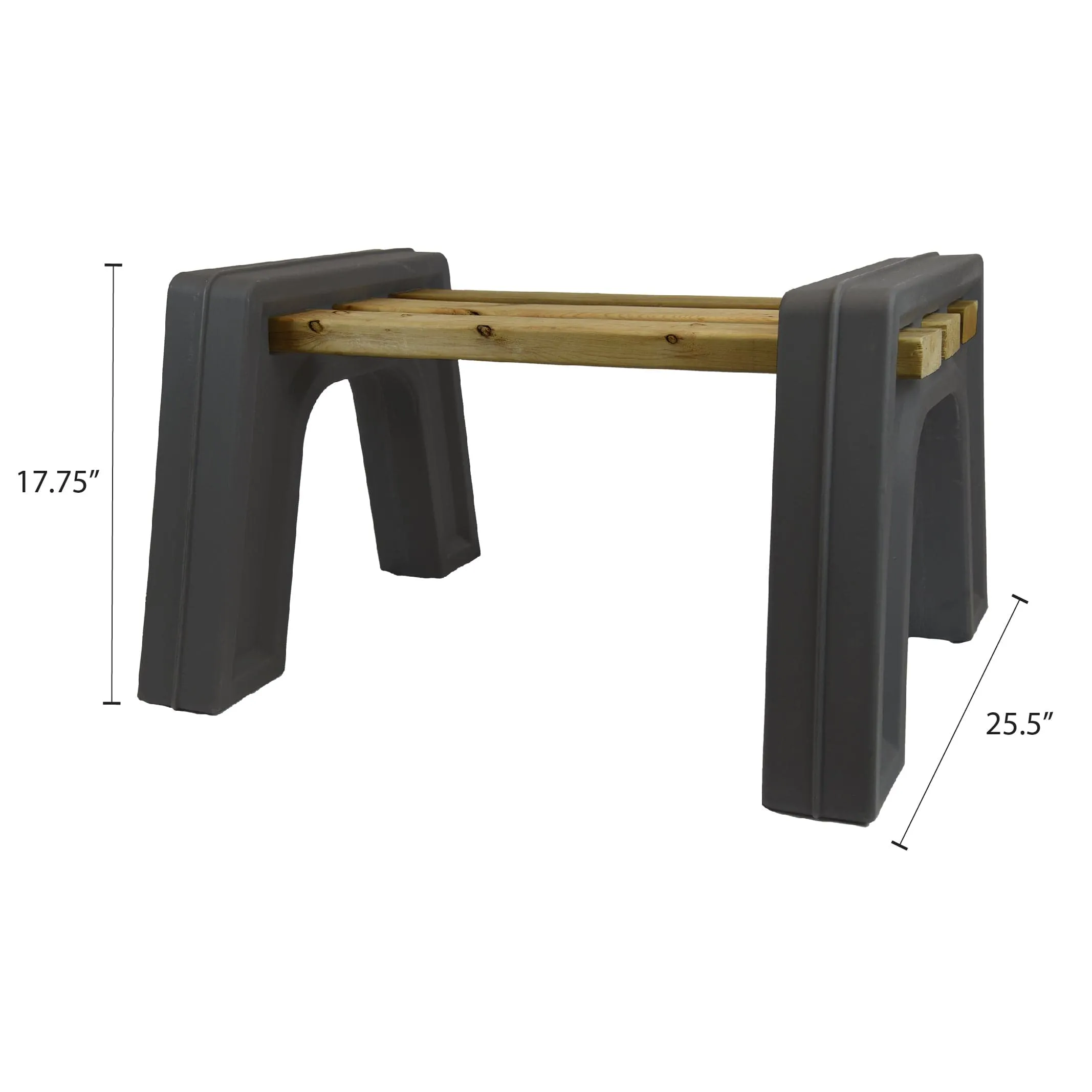 Custom Length Lightweight Backless Bench Ends