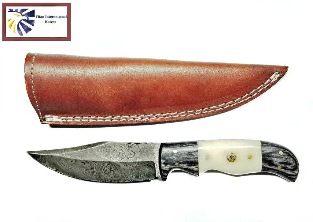 Damascus Steel Hunting Knife-Titan Int.