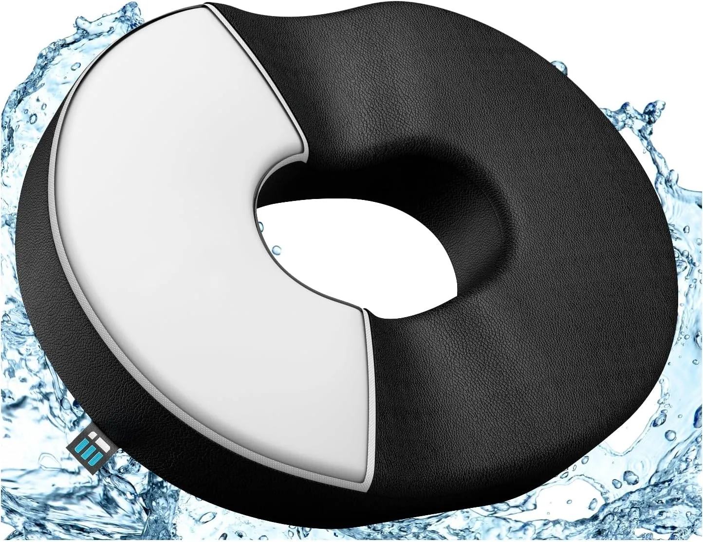 Deluxe Donut Pillow for Tailbone Pain Relief Cushion with Machine Washable Water Resistant Cover, Hemorrhoid Pillow, Butt Pillows for Sitting, Donut Cushion for Bed Sores, Coccyx, Sciatica