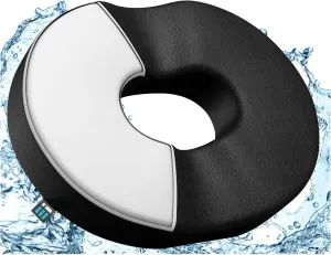 Deluxe Donut Pillow for Tailbone Pain Relief Cushion with Machine Washable Water Resistant Cover, Hemorrhoid Pillow, Butt Pillows for Sitting, Donut Cushion for Bed Sores, Coccyx, Sciatica