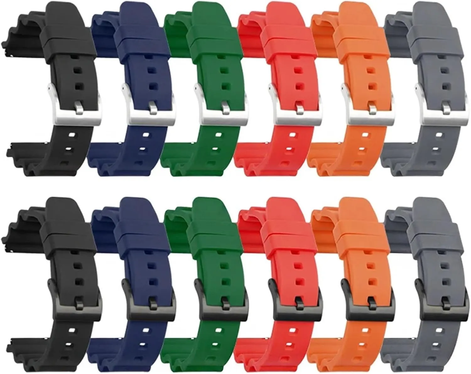 Diving Strap Watch Band Men Sport Waterproof Silicone Rubber Bracelet 20mm 22mm Quick Release For Men And Women