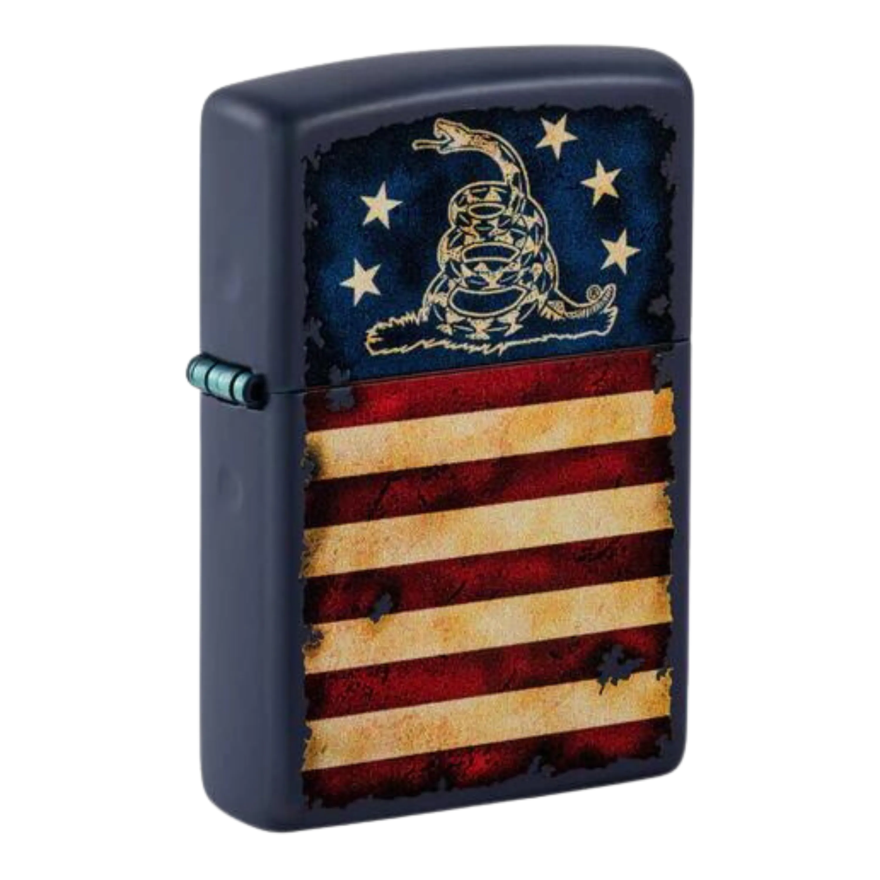 Don't Tread On Me Navy Matte Zippo