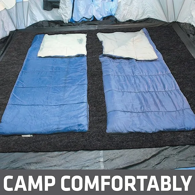 Drymate Tent Carpet Mat, Protective Waterproof Liner Keeps You Warm & Dry, Camping Floor Rug Accessory (60" x 74"), Durable, Lightweight, Soft & Comfortable, Trimmable Material (USA Made) (Charcoal)
