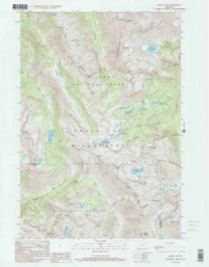 Eagle Cap OR topo map, 1:24000 Scale, 7.5 X 7.5 Minute, Historical, 1990, Updated 1995, 26.92 x 21.04 in