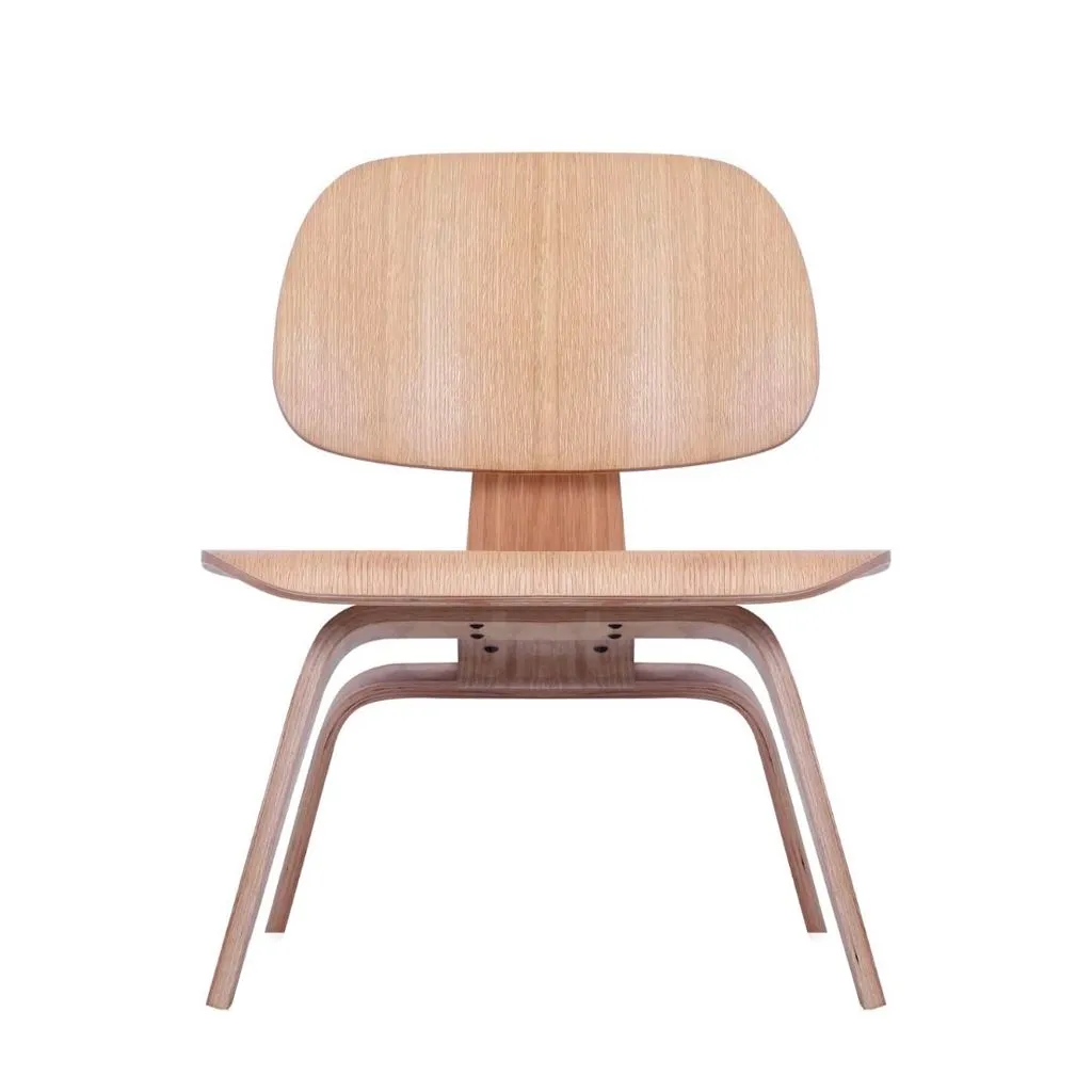 Eames Style LCW Molded Plywood Lounge Chair (Oak)