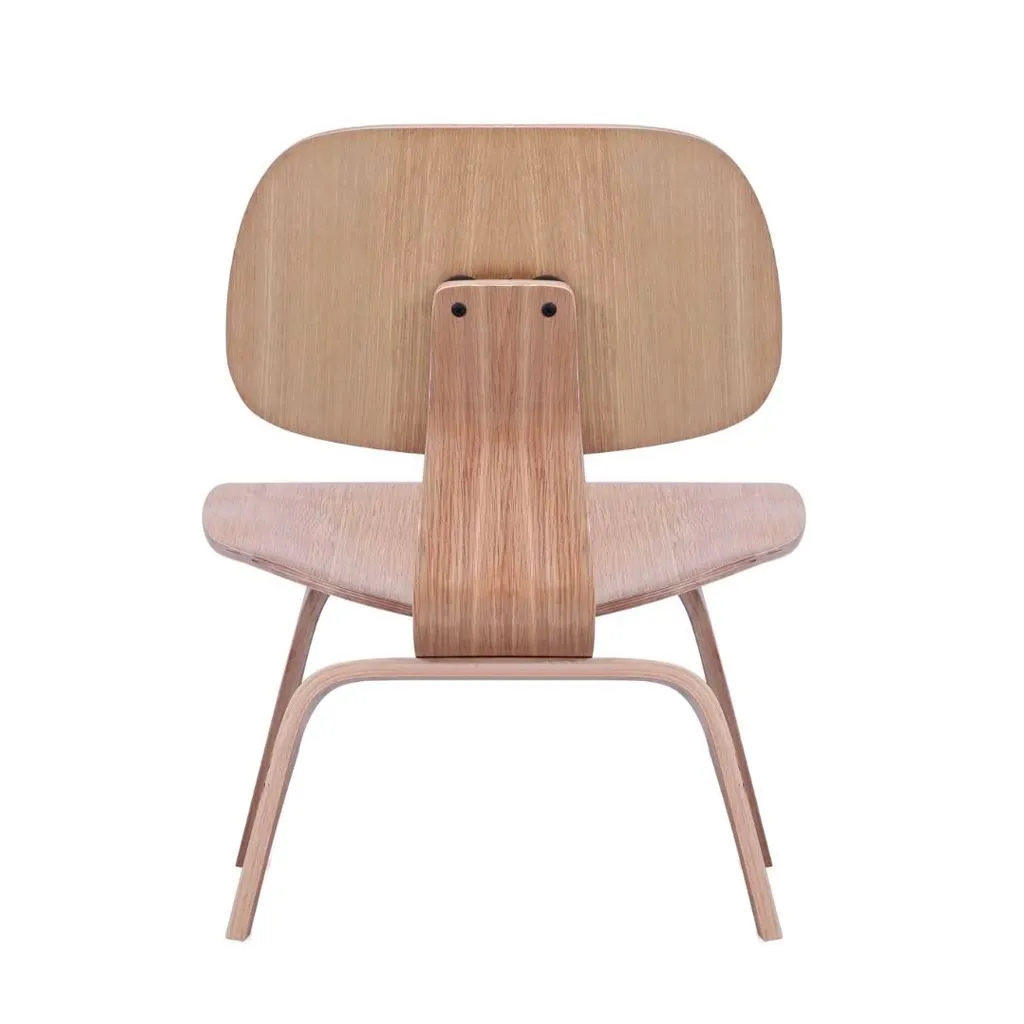 Eames Style LCW Molded Plywood Lounge Chair (Oak)