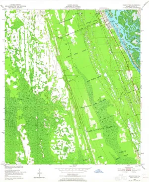 Edgewater FL topo map, 1:24000 Scale, 7.5 X 7.5 Minute, Historical, 1950, Updated 1964, 27 x 23 in
