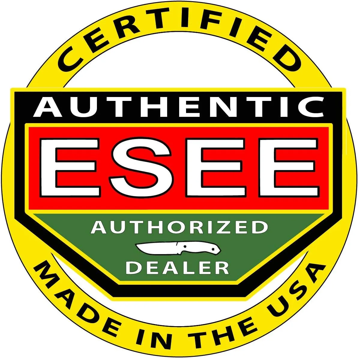 ESEE 4P Survival Knife - Field Tested Fixed Blade Knife with Molded Polymer Sheath & Clip Plate, Full Tang, Plain Edge - Durable Outdoor Camping Blade with Sheath for Survival