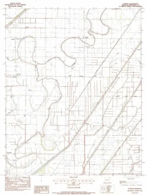 Etowah AR topo map, 1:24000 Scale, 7.5 X 7.5 Minute, Historical, 1983, Updated 1984, 26.6 x 21.9 in