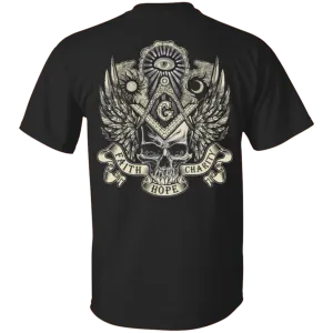 Faith Hope Charity Freemason Square & Compass Symbol