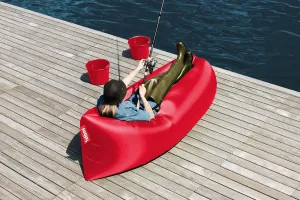 Fatboy Lamzac The Original Version 3.0 Inflatable Lounger with Carry Bag, Red