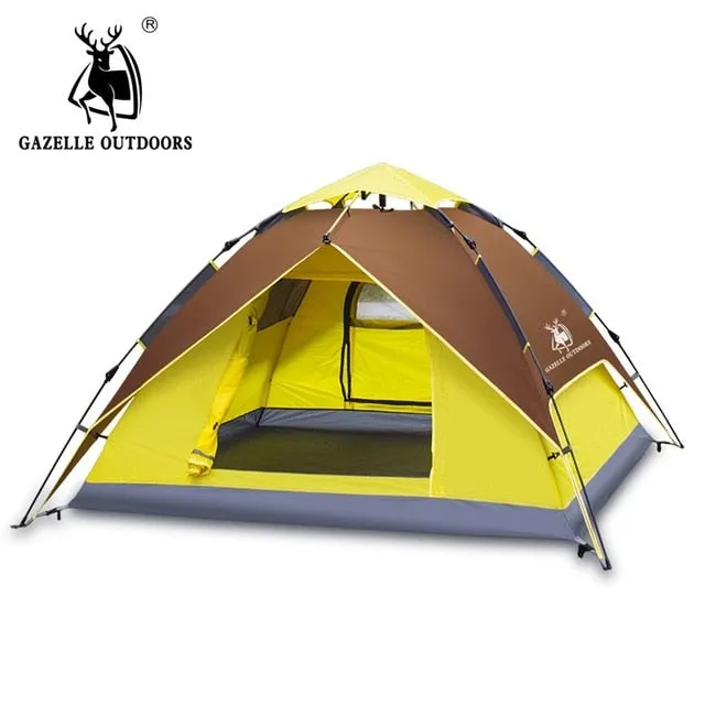 Flash pricing Tent person Tent Automatic Double Hiking Ultralight Hydraulic Outdoor Tents Picnic Opening Waterproof Reduced Quick 3-4 Layer Camping