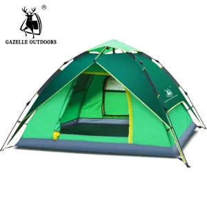 Flash pricing Tent person Tent Automatic Double Hiking Ultralight Hydraulic Outdoor Tents Picnic Opening Waterproof Reduced Quick 3-4 Layer Camping