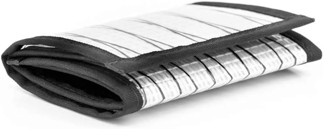 Flowfold Recycled Sailcloth Trifold Minimalist Wallets for Men/Women - Durable Slim Wallet & Trifold Wallets Made in USA