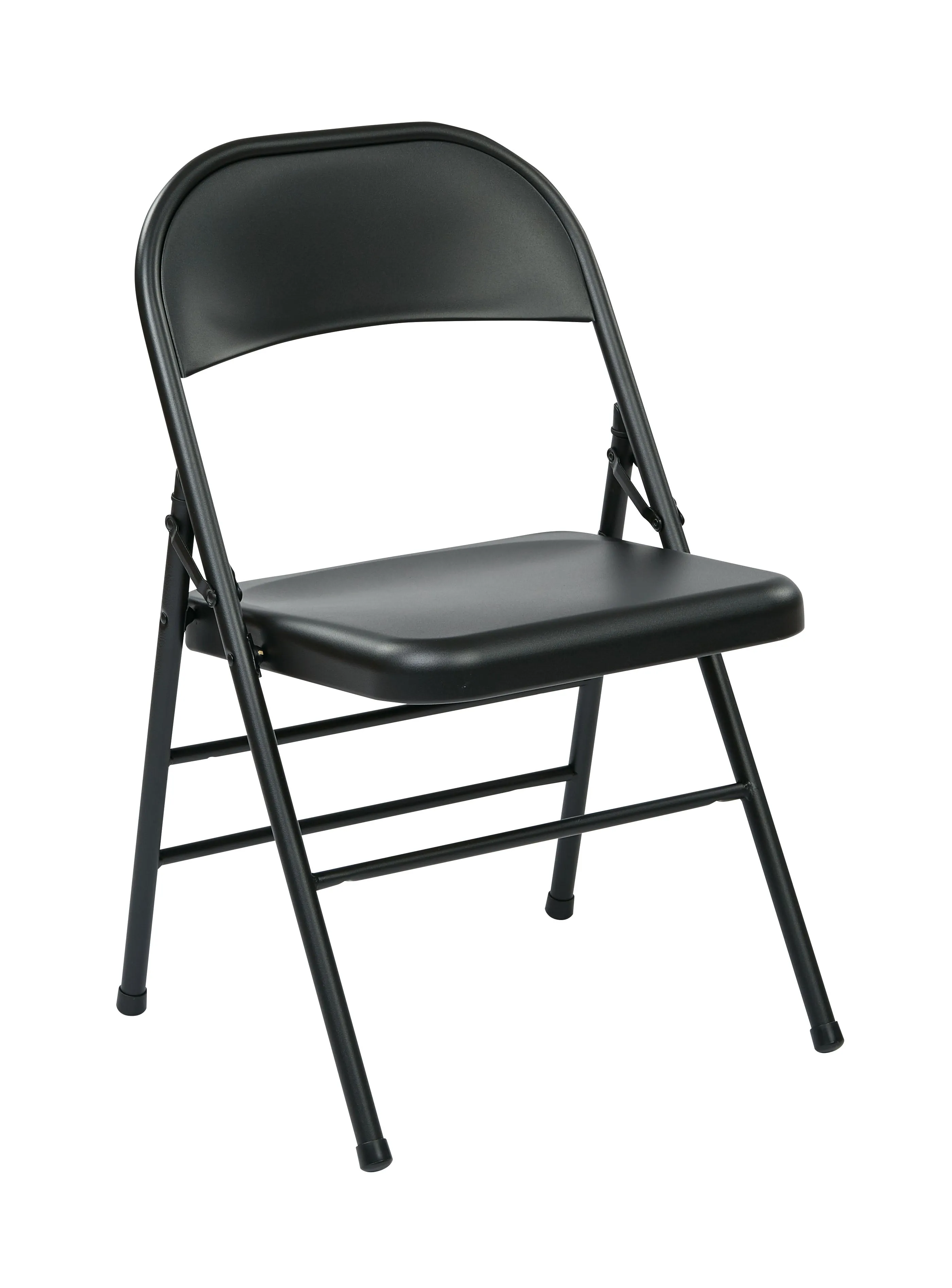 Folding Chair with Metal Seat and Back