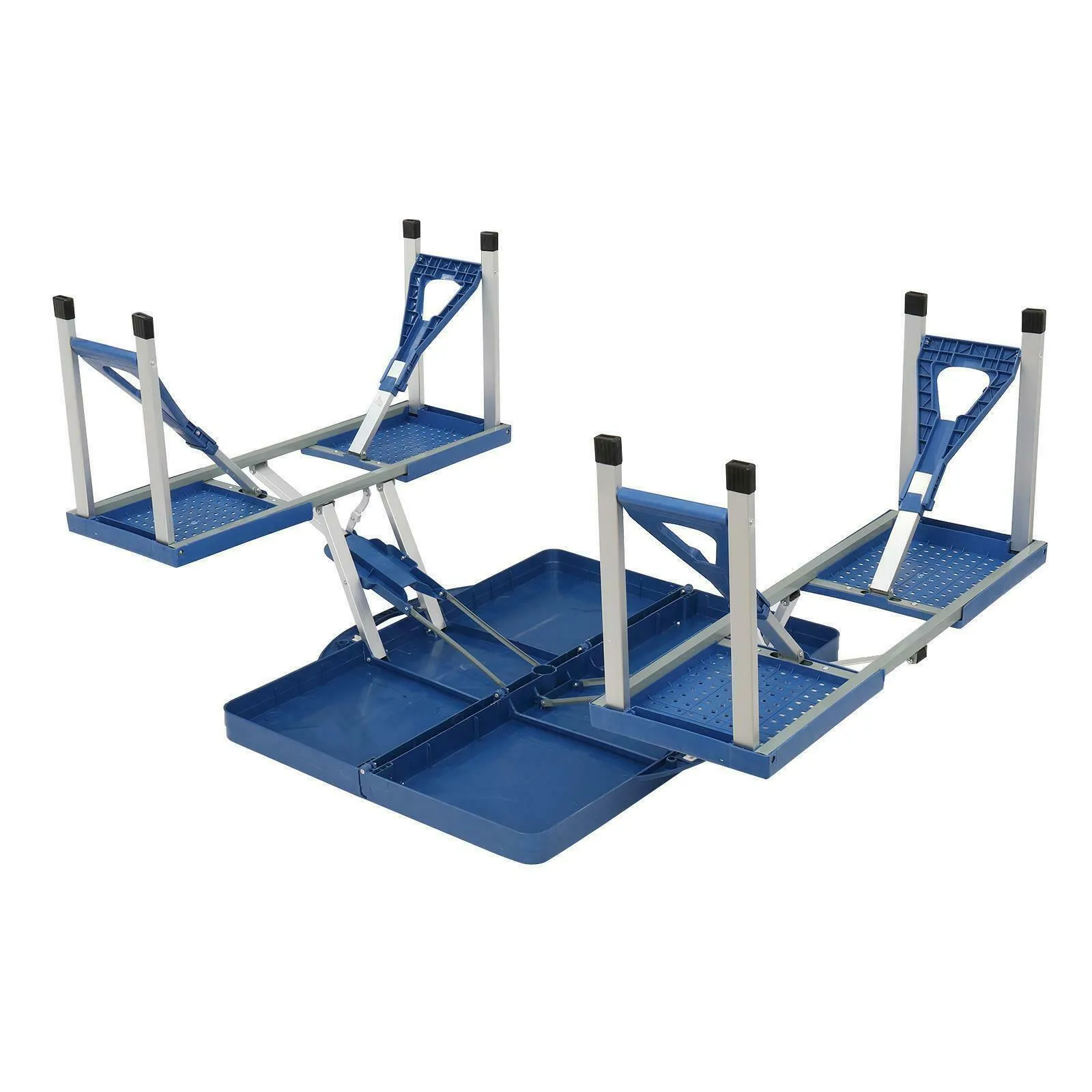 Folding Picnic Table - Portable Set with Seats for Outdoors & Camping