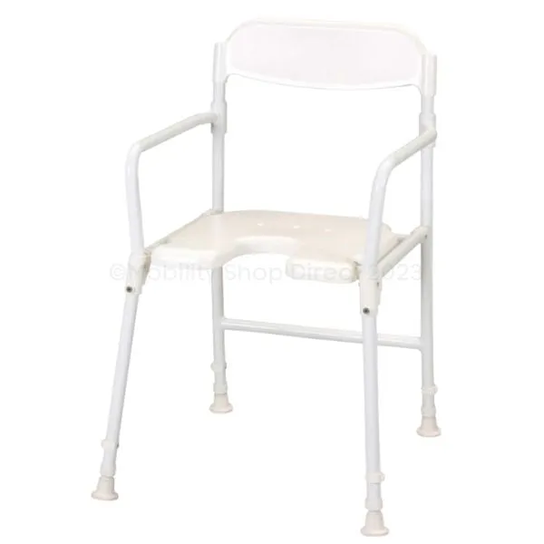 Folding Shower Chair with Cut Away Front
