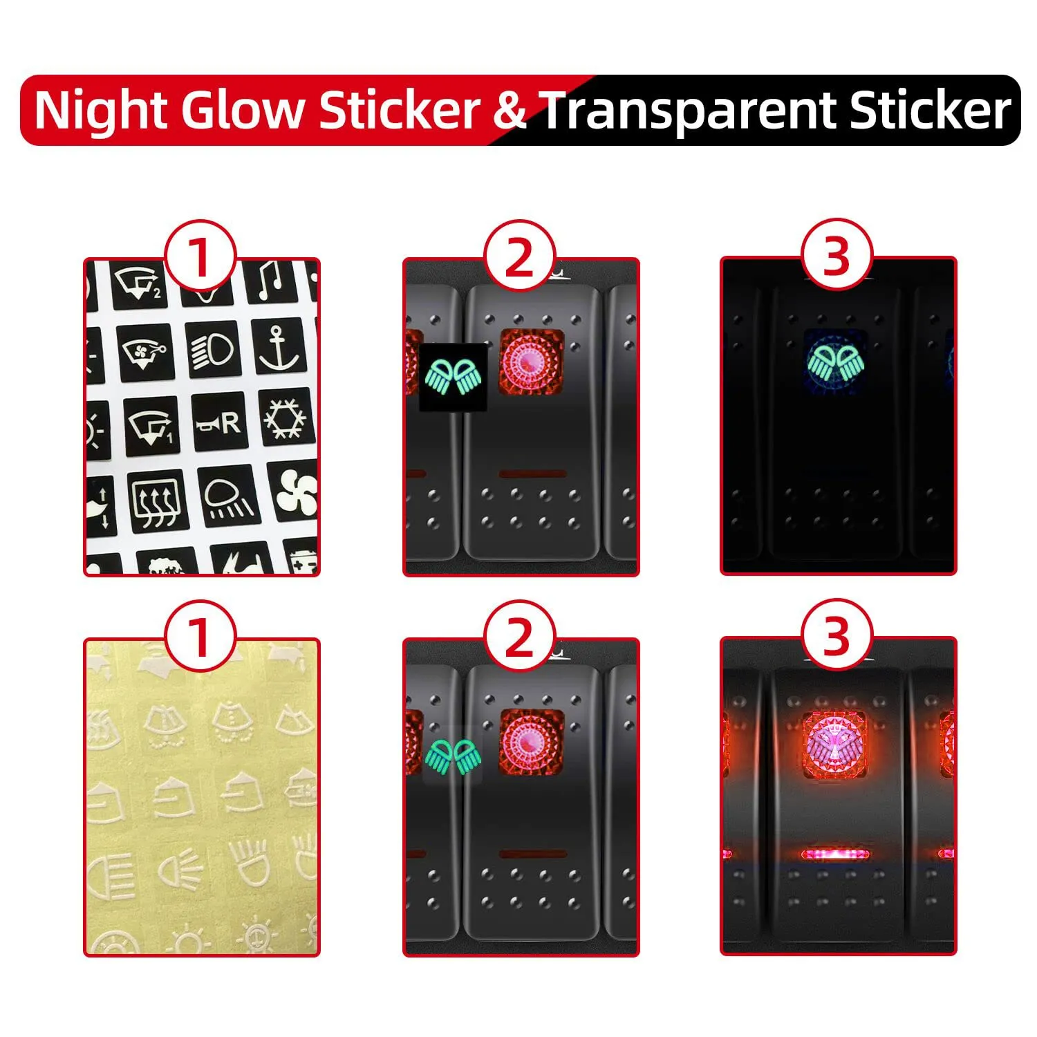FXC Orange Waterproof Marine Boat Rocker Switch Panel 4 Gang with Dual USB Slot Socket   Cigarette Lighter LED Light for Car Rv Vehicles Truck
