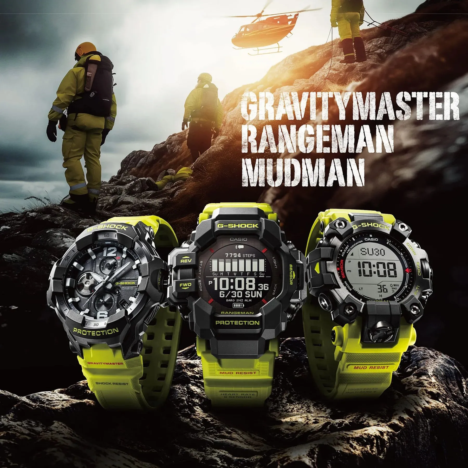 G-Shock Mudman Rescue Yellow Series GW9500MRY-1A9