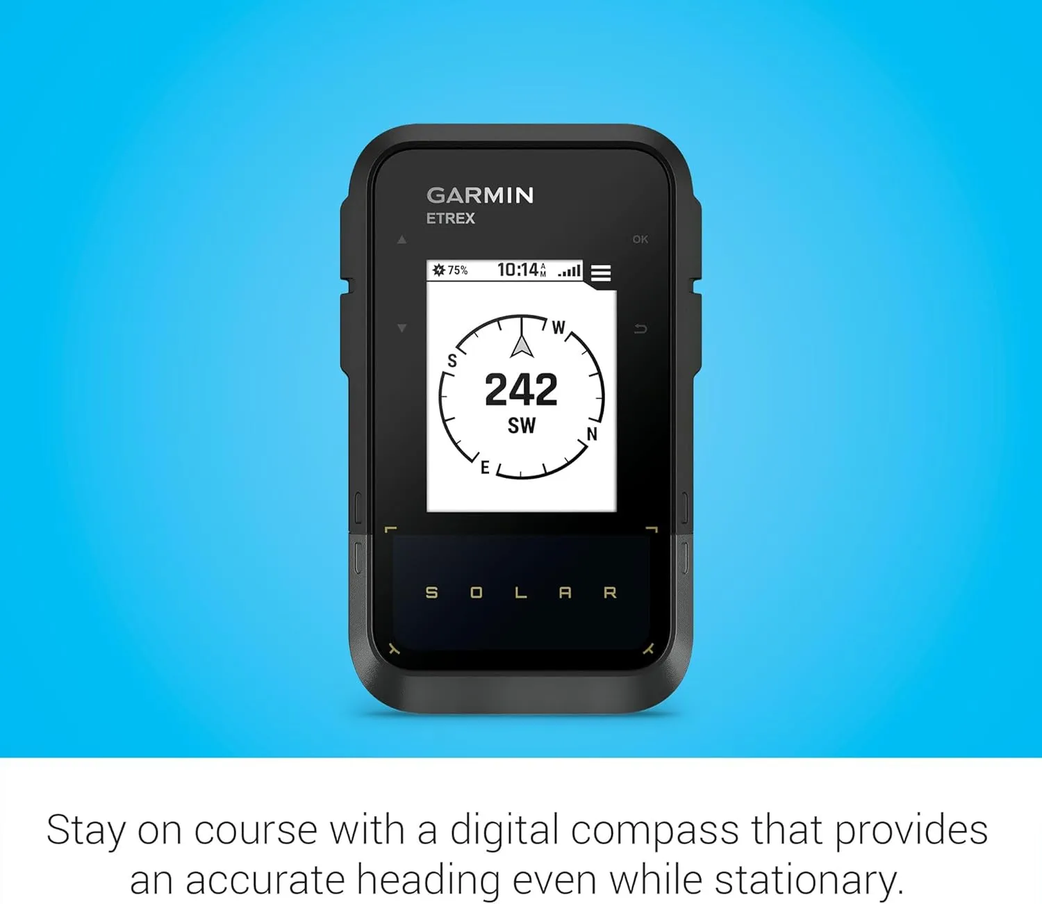 Garmin eTrex Solar Powered GPS Handheld Navigator | Track your Location and Waypoints