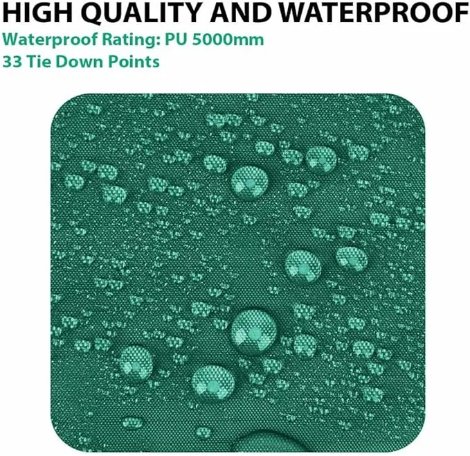 Gold Armour Rainfly Tarp Hammock, Premium 14.7ft/12ft/10ft/8ft Rain Fly Cover, Waterproof Ultralight Camping Shelter Canopy, Survival Equipment Gear Camping Tent Accessories (Green 12ft x 10ft)