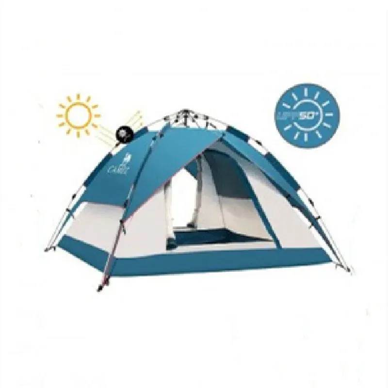 GOLDEN CAMEL 4 Person Camping Tents Travel Outdoor One-touch Tent Sun Protection Automatic Beach Tent Camping Equipment 텐트