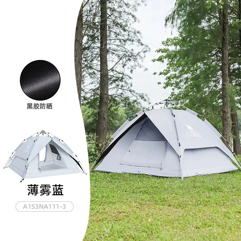 GOLDEN CAMEL 4 Person Camping Tents Travel Outdoor One-touch Tent Sun Protection Automatic Beach Tent Camping Equipment 텐트