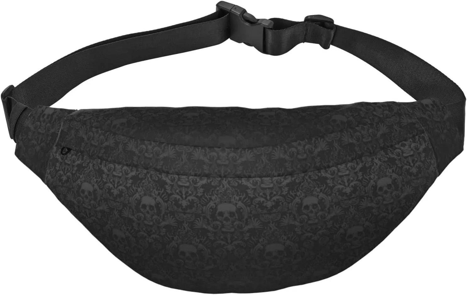 Gothic Skull Print Fanny Pack for Man Women Waist Bag Adjustable Belt Casual Chest Bag Bum Bags for Travel Sports Running Hiking Waist Packs