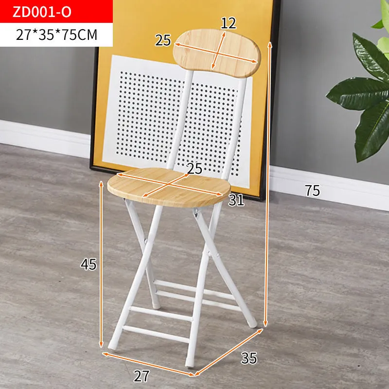 Grace Steel and Wood Folding Chair (Oak)