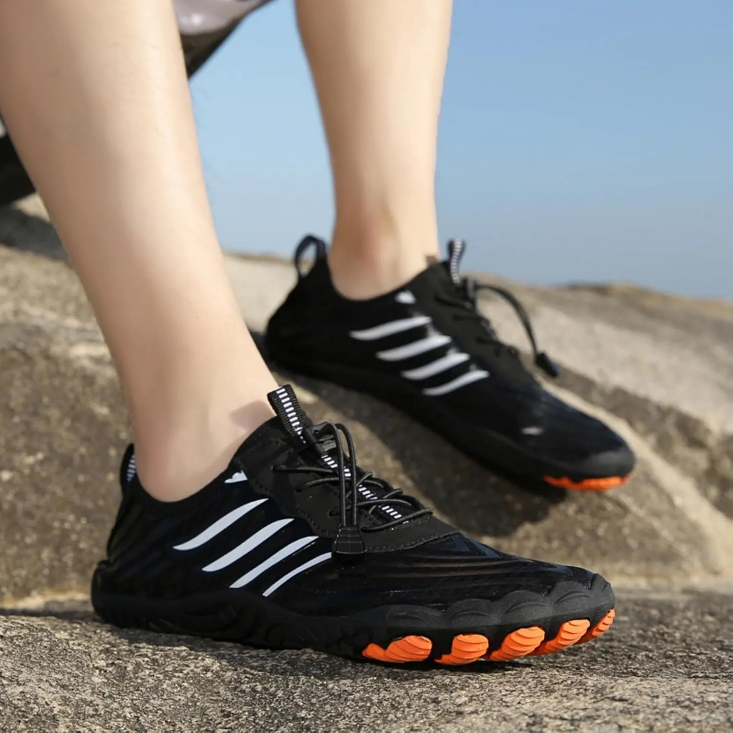 Grounded Freedom Barefoot Shoes Women, Hike Barefoot Footwear Womens, Wide Toe Box Non-Slip Waterproof Minimalist Walking Sneakers