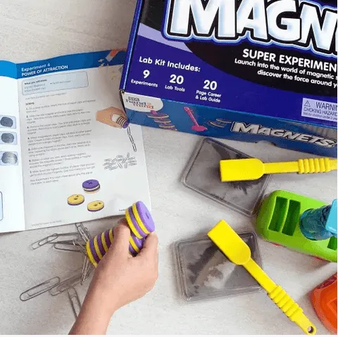GTBW  Magnetic Force Science Lab Kit: Magnetic Force Science Kit comes with 9 teacher-created experiments to create a longer-lasting, richer experience - 90740