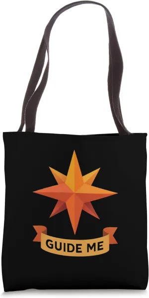 Guide Me Low-Poly Compass Tote Bag