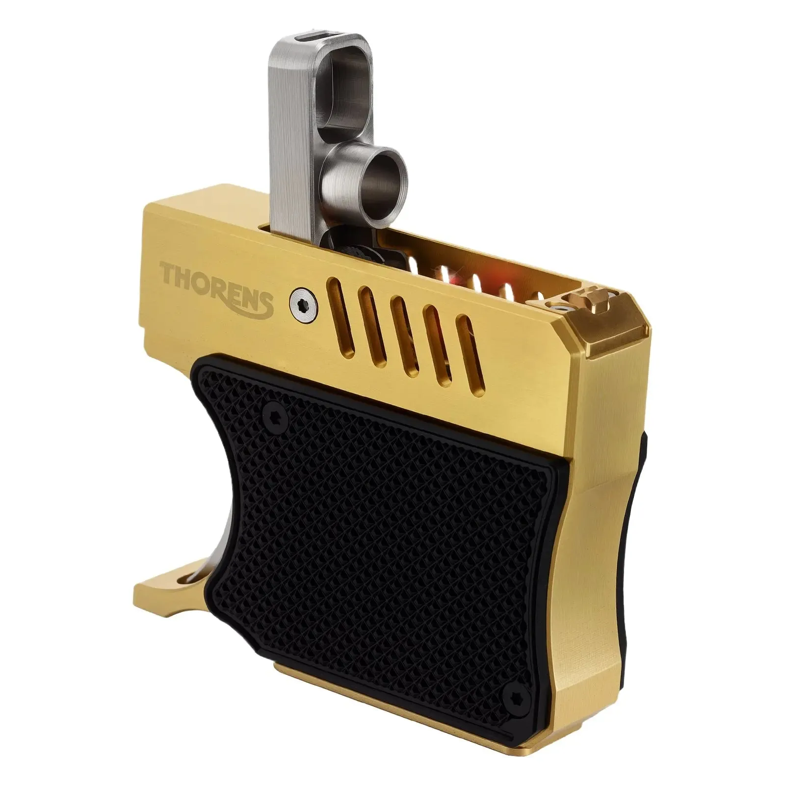 Gun Lighter - Black With Gold