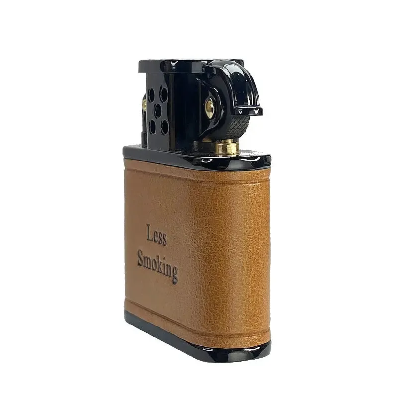 Handmade Cowhide Lighter - Brown