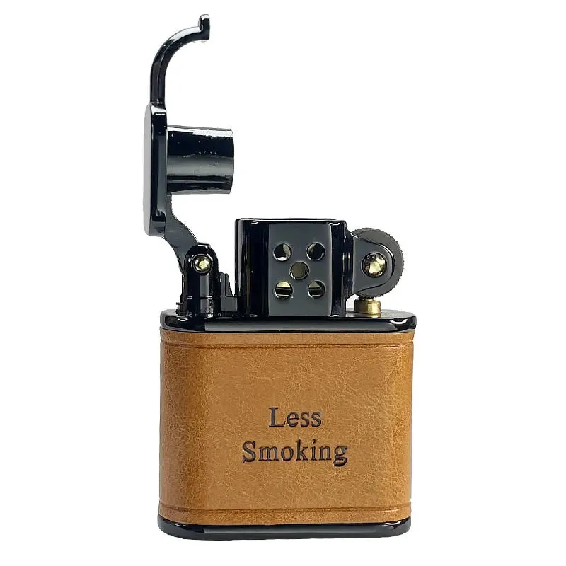Handmade Cowhide Lighter - Brown