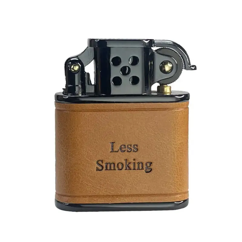 Handmade Cowhide Lighter - Brown