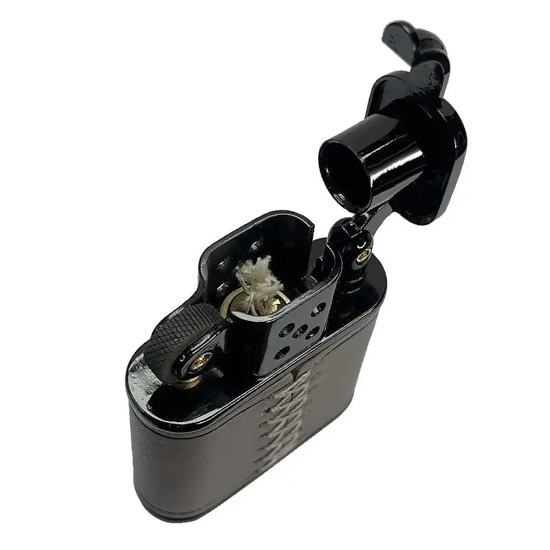 Handmade Cowhide Lighter - Gray