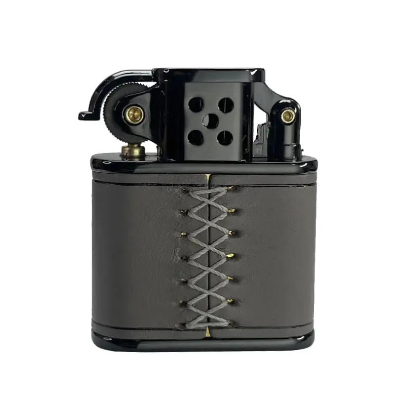 Handmade Cowhide Lighter - Gray