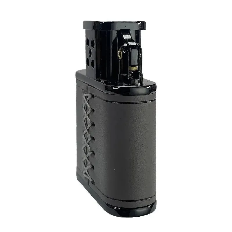 Handmade Cowhide Lighter - Gray