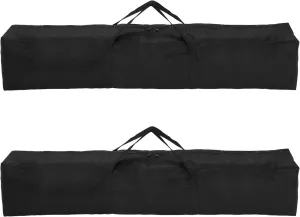 HARFINGTON 2pcs Camping Chair Replacement Bag 43.3" x 7.9" Folding Chair Carry Bag Oxford Cloth Storage Tent Bag with Handle Strap for Travel Outdoor Camping Sports, Black