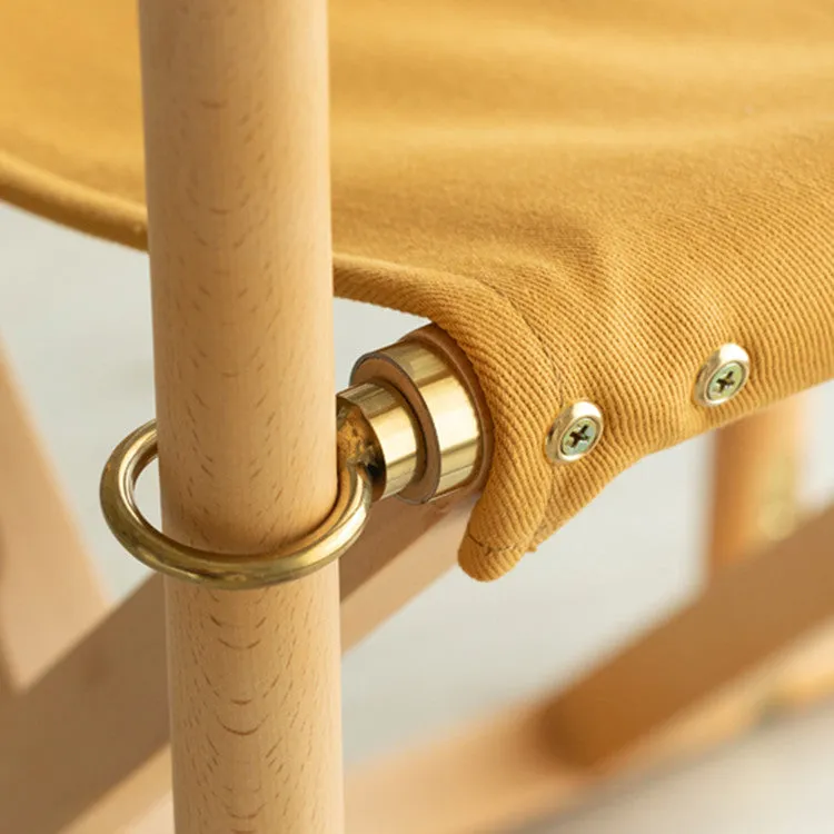 Hazelton Canva Folding Lounger Chair