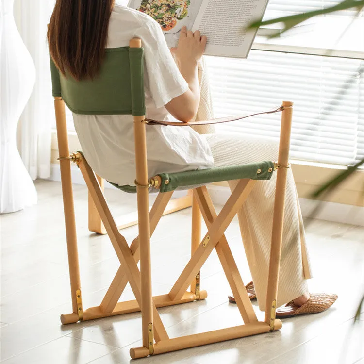 Hazelton Canva Folding Lounger Chair