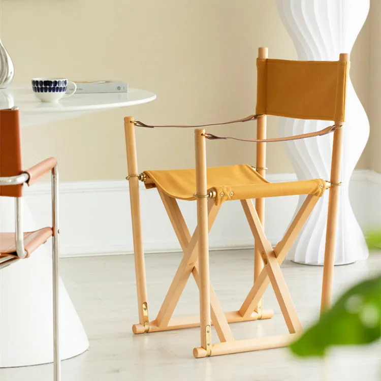 Hazelton Canva Folding Lounger Chair