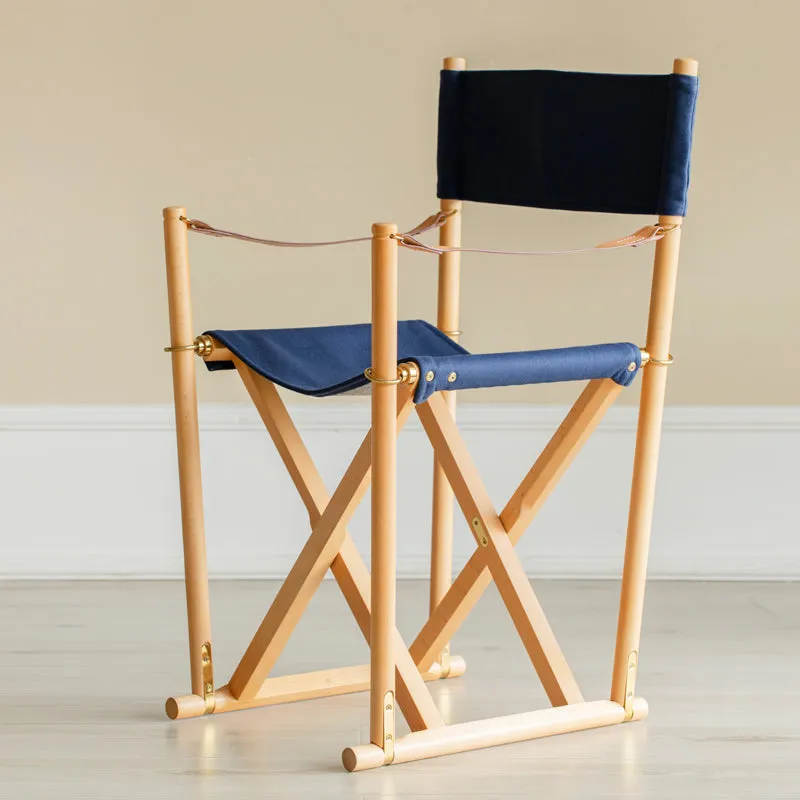 Hazelton Canva Folding Lounger Chair