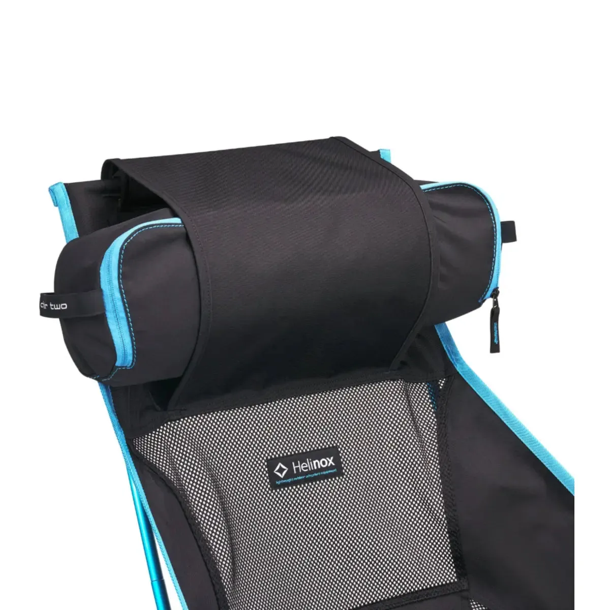 Helinox Chair Two Lightweight Camping Chair - Black / Cyan Blue Frame