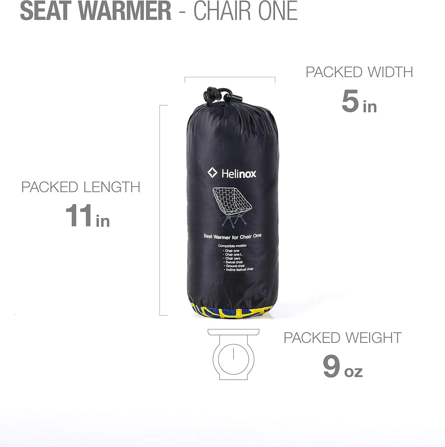 Helinox Seat Warmer Insulated Fitted Chair Cover