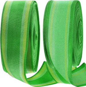 HESTYA 2 Rolls 2 1/4 Inch x 100 Feet Lawn Chair Webbing Folding Polypropylene Webbing for Outdoor Furniture Seat Repair Replacement