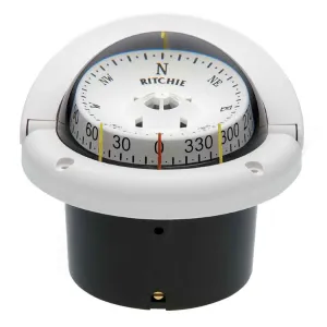HF-743W Helmsman Compass - Flush Mount - White